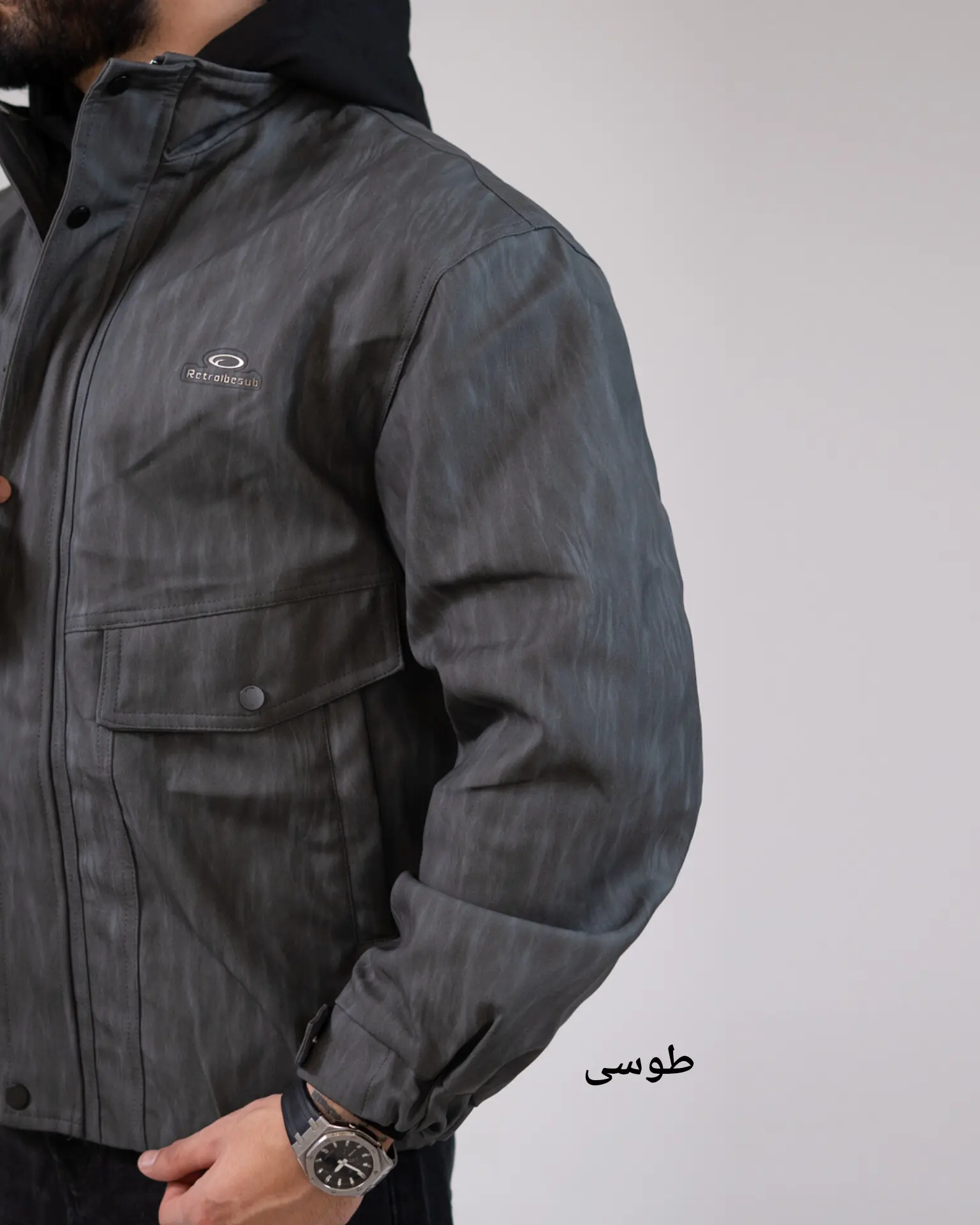 کاپشن چرم سنگشور-کد5478
